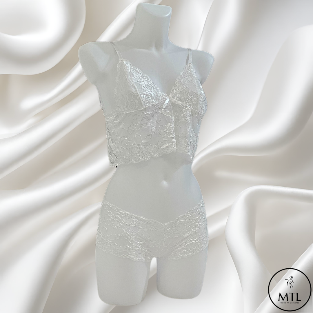 Ensemble de lingerie sexy 2 pièces : Soutien gorge + shorty (Ref 015)