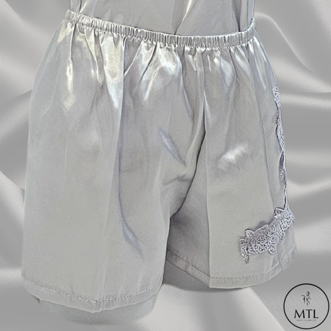 Pyjama : Short satiné (Ref 017)