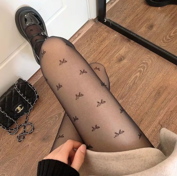 Bas Nylon avec motifs