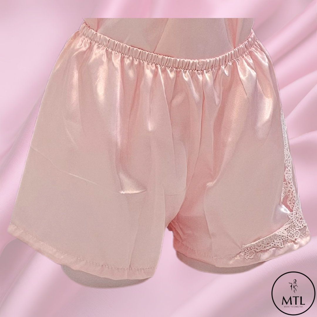 Pyjama  : Short satiné (Ref 017)